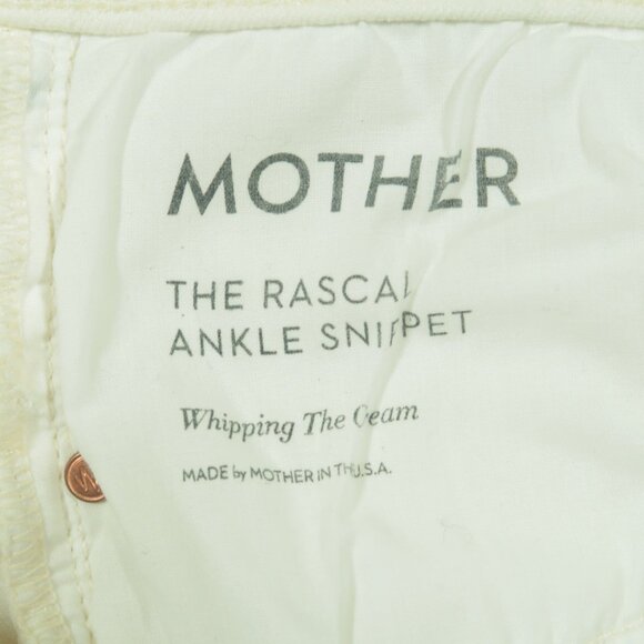 Mother The Rascal Ankle Snippet Womens 28 Ivory Whipping The Cream - Picture 6 of 9